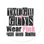Breast Cancer Tough Guys Wear Pink Stickers