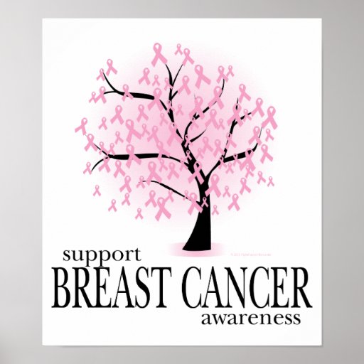 Breast Cancer Tree Poster