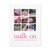 Breast Cancer Walk Thank You Post Card postcards