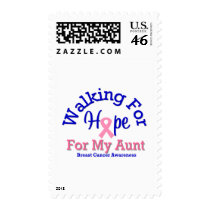 Breast Cancer Walking For Hope For My Aunt postage by shopforawareness Breast Cancer Walking For Hope For My Aunt postage
