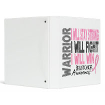 Breast Cancer Warrior binders by awarenessgifts Breast Cancer Warrior binders