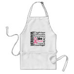 Breast Cancer Warrior Collage aprons