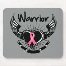Breast Cancer Warrior Fighter Wings Mousepad