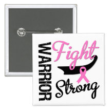 Breast Cancer Warrior Pinback Button