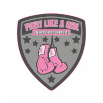 Breast Cancer Wear Fight Like A Girl Patch t-shirts