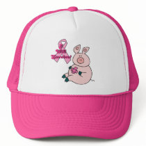 breast cancer will survive pig trucker hat