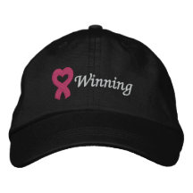 Breast Cancer Winning Embroidered Hat