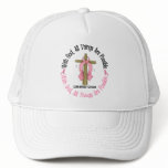 Breast Cancer WITH GOD CROSS 1 hats