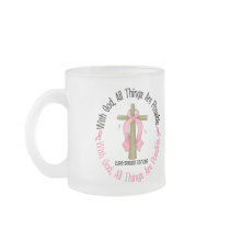 Breast Cancer WITH GOD CROSS 1 Mug