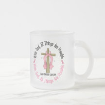 Breast Cancer WITH GOD CROSS 1 Mug