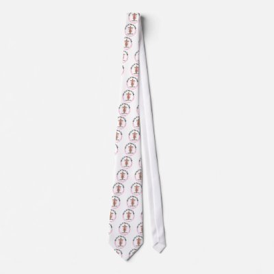 Breast Cancer WITH GOD CROSS 1 Necktie