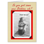 Breast Enlargement Enhancement Congratulations Greeting Card