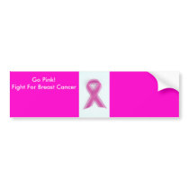 breastcancerribbon, Go Pink!Fight For Breast Ca... bumper stickers