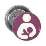 Breastfeeding Icon - Mauve Buttons