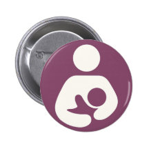 Breastfeeding Icon - Mauve Buttons