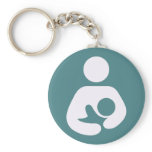 Breastfeeding Icon - Mauve Keychain