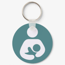 Breastfeeding Icon - Mauve keychains