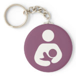 Breastfeeding Icon - Mauve Key Chains