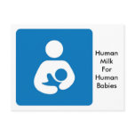 breastfeeding icon postcards