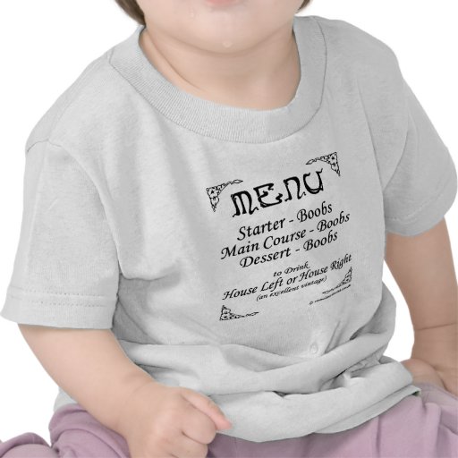 Breastfeeding Menu Tee Shirt