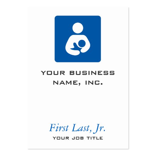 Breastfeeding / Nursing Icon Business Card Templates