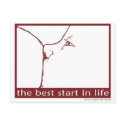 Breastfeeding - the best start in life postcards