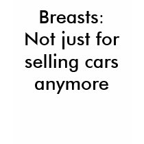 Breasts:Not just for selling cars anymore t-shirts