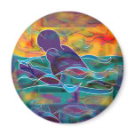 Breaststroke Refrigerator Magnets