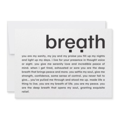 breath | mini-print custom announcement by kristinamari
