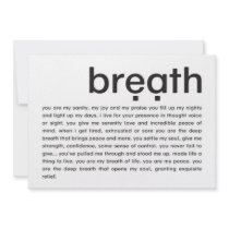 breath | mini-print custom announcement