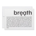 breath | mini-print custom announcement