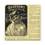 Breath Mint Newspaper Advertisement Fridge Magnet