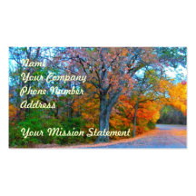 Breath-taking Autumn Day Getaway! Business Card Template