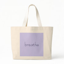 "breathe" canvas tote navy & lavender bags