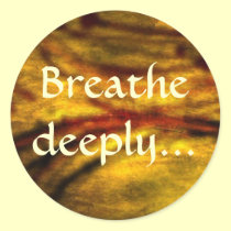 Breathe deeply...relaxation sticker stickers