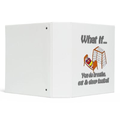 Breathe eat sleep football binder by what_if