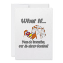 Breathe eat sleep football invite