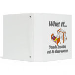 Breathe eat sleep soccer 3 ring binder