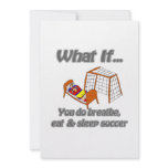 Breathe eat sleep soccer personalized announcement