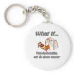 Breathe eat sleep soccer keychain