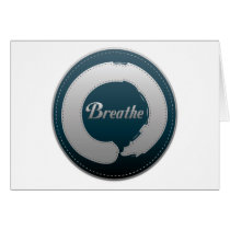 Breathe Enso Stitch Greeting Cards