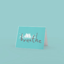 Breathe Greeting Card by InspirationLounge Breathe Greeting Card