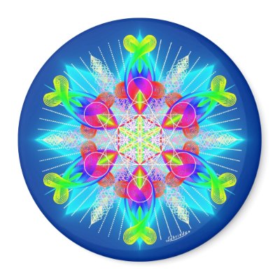 Breathe-In, Breathe-Out Fridge Magnet by Lahrinda