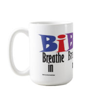 Breathe in, breathe out, move on - mug