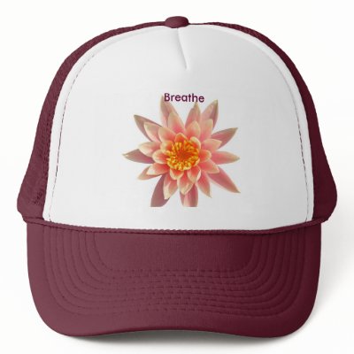 Breathe Lotus Baseball Cap Mesh Hats by sarahlakey