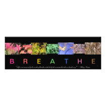 Breathe Nature Photo Collage with Quote