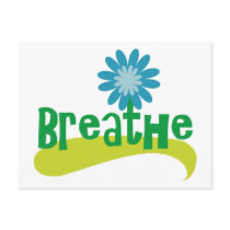 Breathe Postcard by giftedrunner Breathe Postcard