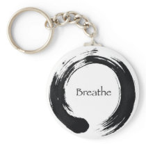 Breathe with Enso symbol Keychain