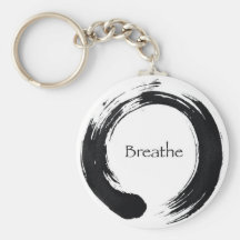 Breathe with Enso symbol Keychain