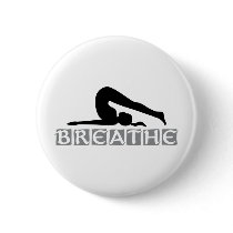 BREATHE Yoga Pinback Buttons